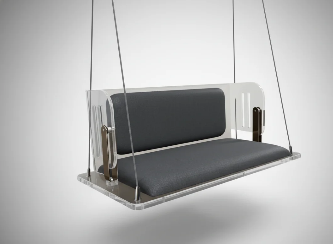 Velora acrylic swing in modern interior